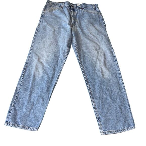 Vintage Levis 550 Orange Tab 38x32 Light Wash Jeans mens denim - Picture 1 of 6